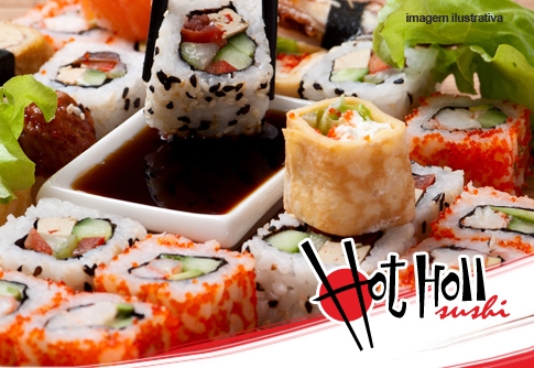 Hot Holl Sushi Porção de sushis no Hot Holl belem Barato Coletivo