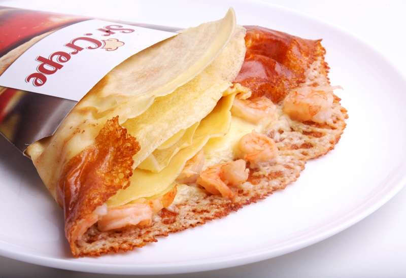 No mês de aniversário da Sr. Crepe, você é um convidado mais que especial! Qualquer Crepe salgado* + Crepe doce por R$17,50